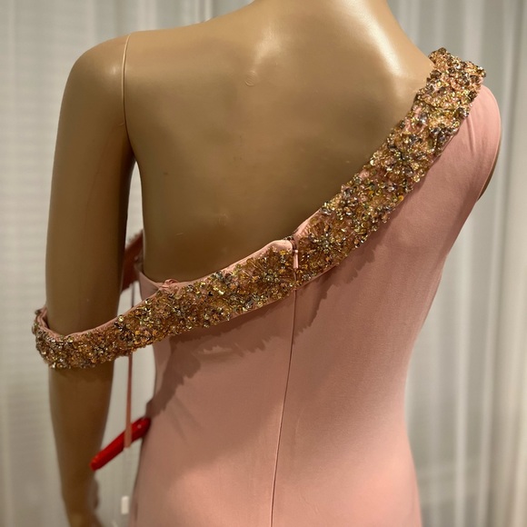 Mac Duggal High Slit Asymmetrical Dress - Picture 8 of 15